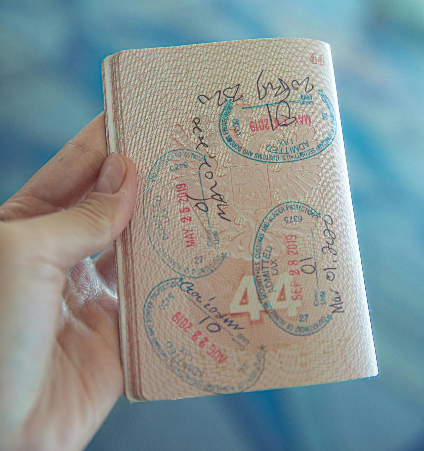 Image of passport for Visa services